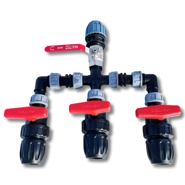 Kopfstation Basic+ mit PE Kugelhähne